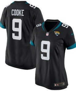 Alternative view of Logan Cooke Jacksonville Jaguars Nike Women's Game Jersey - Black/Teal
