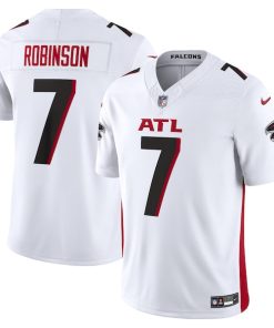 Alternative view of Bijan Robinson Atlanta Falcons Nike  Vapor F.U.S.E. Limited Jersey - White/Black