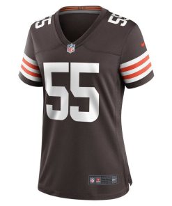 Alternative view of Ethan Pocic Cleveland Browns Nike Women's Game Jersey - Brown