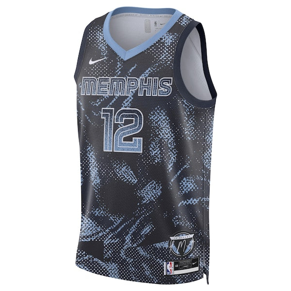 Ja Morant Memphis Grizzlies Nike Unisex 2025 Select Series Swingman Player Jersey - Navy - Image 2