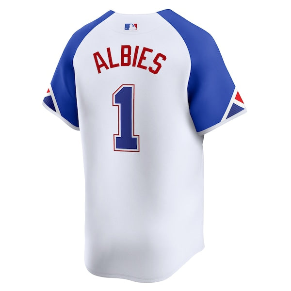 Ozzie Albies Atlanta Braves Nike City Connect Limited Player Jersey - White - Image 3