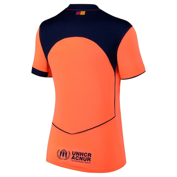 Barcelona Nike Women's 2025/26 Third Replica Jersey - Orange/Gold - Image 4