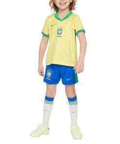 Brazil National Team Nike Preschool 2024 Home Replica Stadium Kit Set - Yellow