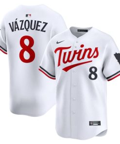 Christian V¨¢zquez Minnesota Twins Nike Home Limited Jersey - White