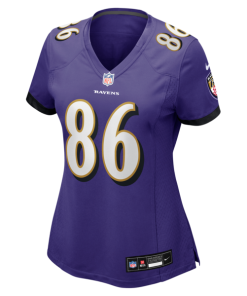 Alternative view of Cornelius Johnson Baltimore Ravens Nike Women's Team Game Jersey -  Purple