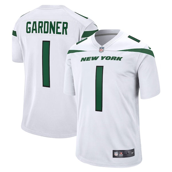 Ahmad Sauce Gardner New York Jets Nike Player Game Jersey - White/Green - Image 2