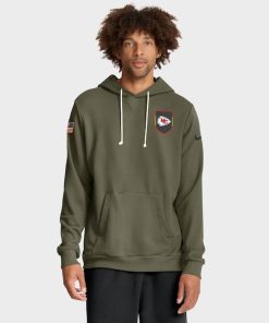 Kansas City Chiefs Nike 2025 Salute to Service Sideline Standard Issue Dri-FIT Hoodie - Olive