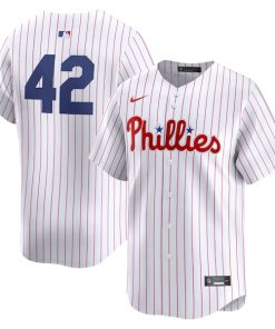 Philadelphia Phillies Nike 2024 Jackie Robinson Day Home Limited Jersey?¨C White
