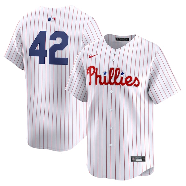Philadelphia Phillies Nike 2024 Jackie Robinson Day Home Limited Jersey?ยจC White