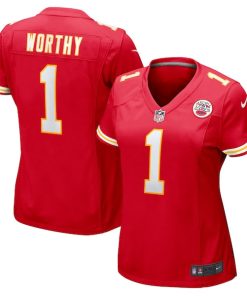 Xavier Worthy Kansas City Chiefs Nike Women's Game Jersey - Red