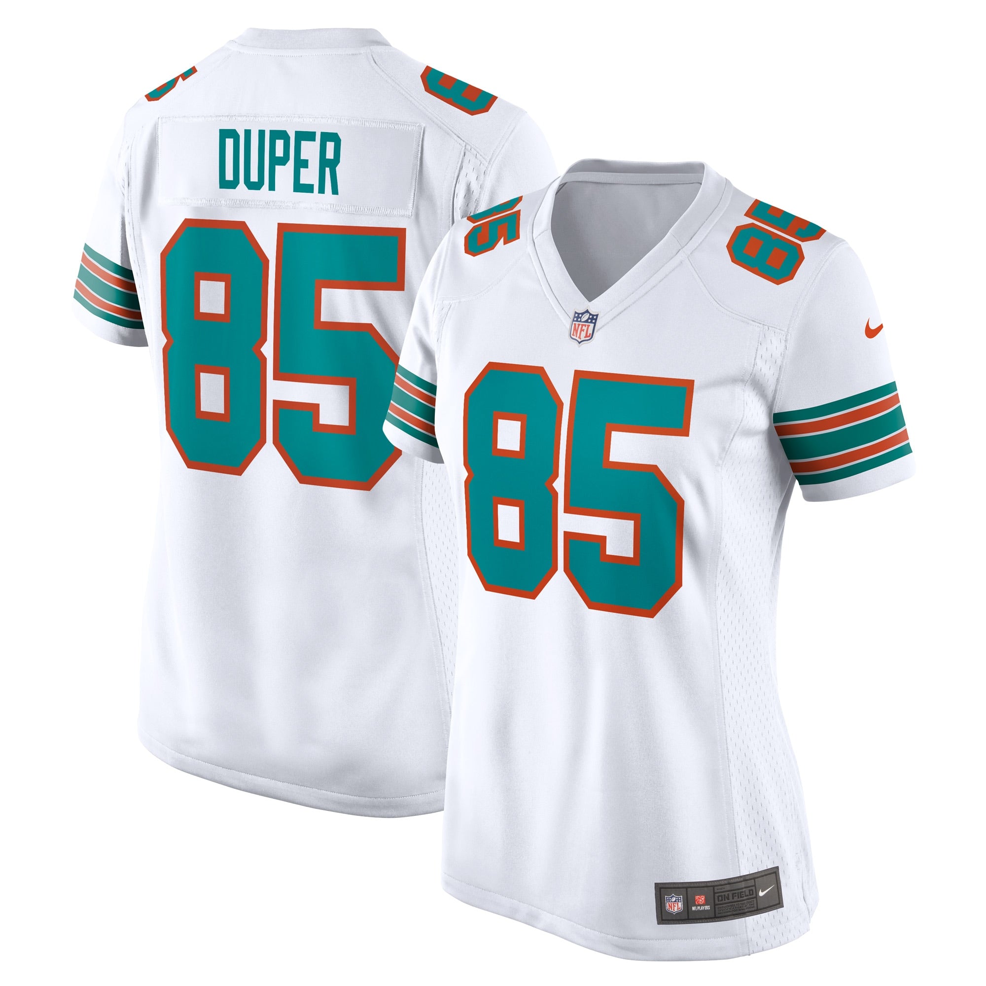 Mark Duper Miami Dolphins Nike Women's Retired Player Jersey - Aqua/White - Image 2