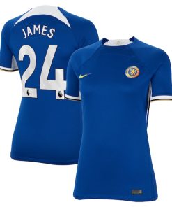 Reece James Chelsea Nike Women's 2023/24 Home Stadium Replica Jersey - Blue/Navy