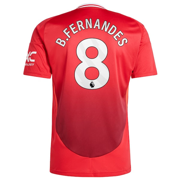 Bruno Fernandes Manchester United 2024/25 Home Replica Player Jersey - Red - Image 4