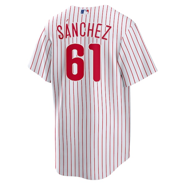 Cristopher Sanchez Philadelphia Phillies Nike Home Replica Jersey - White - Image 3