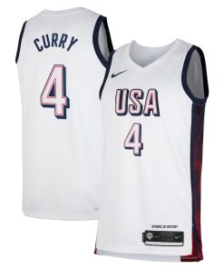 Stephen Curry #4 USA Men¡¯s National Team USA 2024 OLYMPIC JERSEYS - White