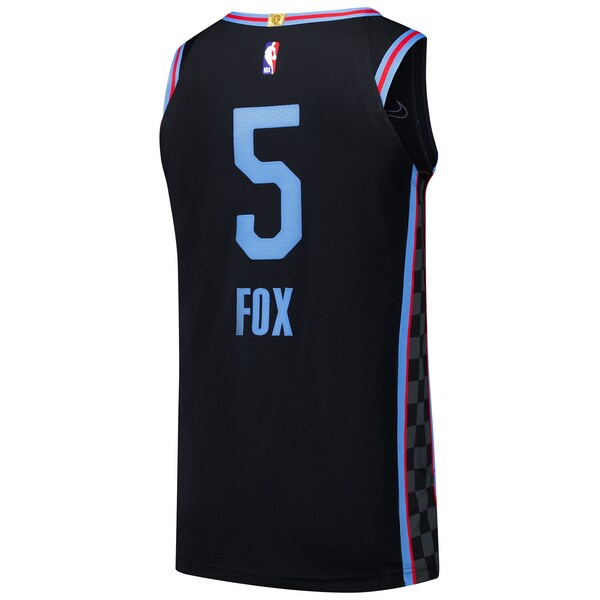 De'Aaron Fox Sacramento Kings Nike Authentic Player Jersey - City Edition - Black - Image 3