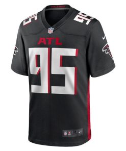 Alternative view of Ta'Quon Graham Atlanta Falcons Nike Game Jersey - Black