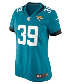 Alternative view of Cam Little Jacksonville Jaguars Nike Women's  Game Jersey -  Teal