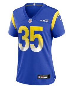 Alternative view of Nick Muse Los Angeles Rams Nike Women's Team Game Jersey -  Royal