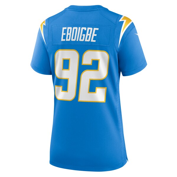 Justin Eboigbe Los Angeles Chargers Nike Women's Game Jersey - Powder Blue - Image 4