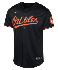 Alternative view of Baltimore Orioles Nike Youth Alternate Limited Jersey - Black