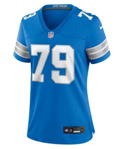 Alternative view of Quinton Jefferson Detroit Lions Nike Women's Team Game Jersey -  Blue