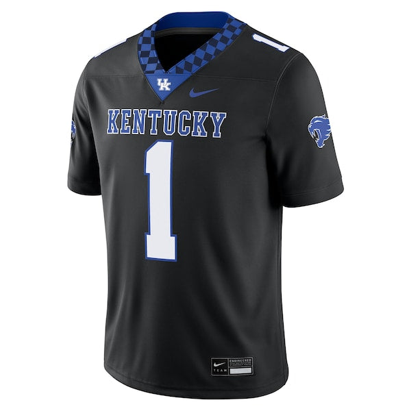 #1 Kentucky Wildcats Nike Alternate Game Jersey - Black - Image 2