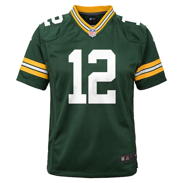 Aaron Rodgers Green Bay Packers Nike Youth Game Jersey - Green - Image 2