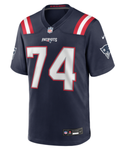 Alternative view of Royce Newman New England Patriots Nike Team Game Jersey -  Navy