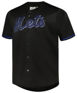 Alternative view of Pete Alonso New York Mets Big & Tall Pop Fashion Jersey - Black