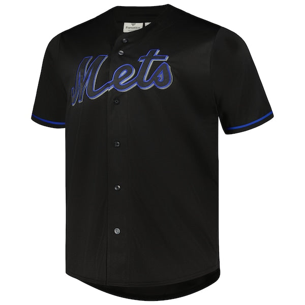 Pete Alonso New York Mets Big & Tall Pop Fashion Jersey - Black - Image 2