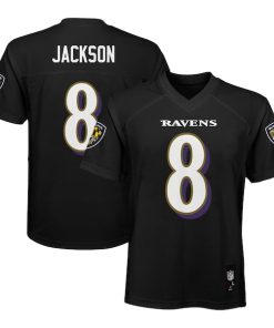 Lamar Jackson Baltimore Ravens Preschool Replica Player Jersey - Black