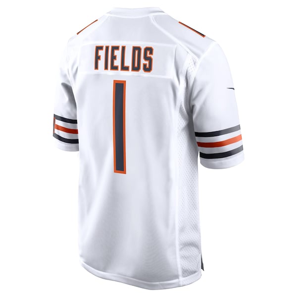 Justin Fields Chicago Bears Nike Youth Game Jersey - White - Image 3