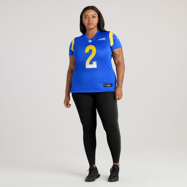 Quintez Cephus Los Angeles Rams Nike Women's Team Game Jersey - Royal - Image 6