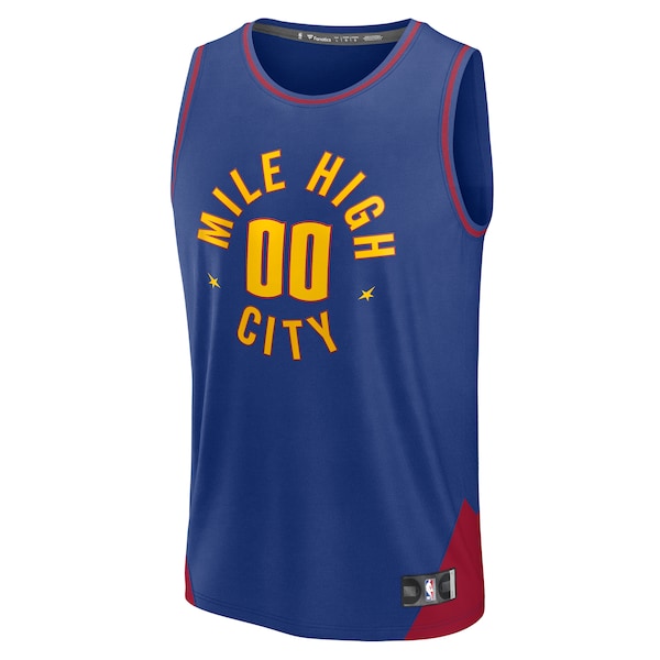 Denver Nuggets Fast Break Custom Jersey Statement Edition - Blue/Navy - Image 3
