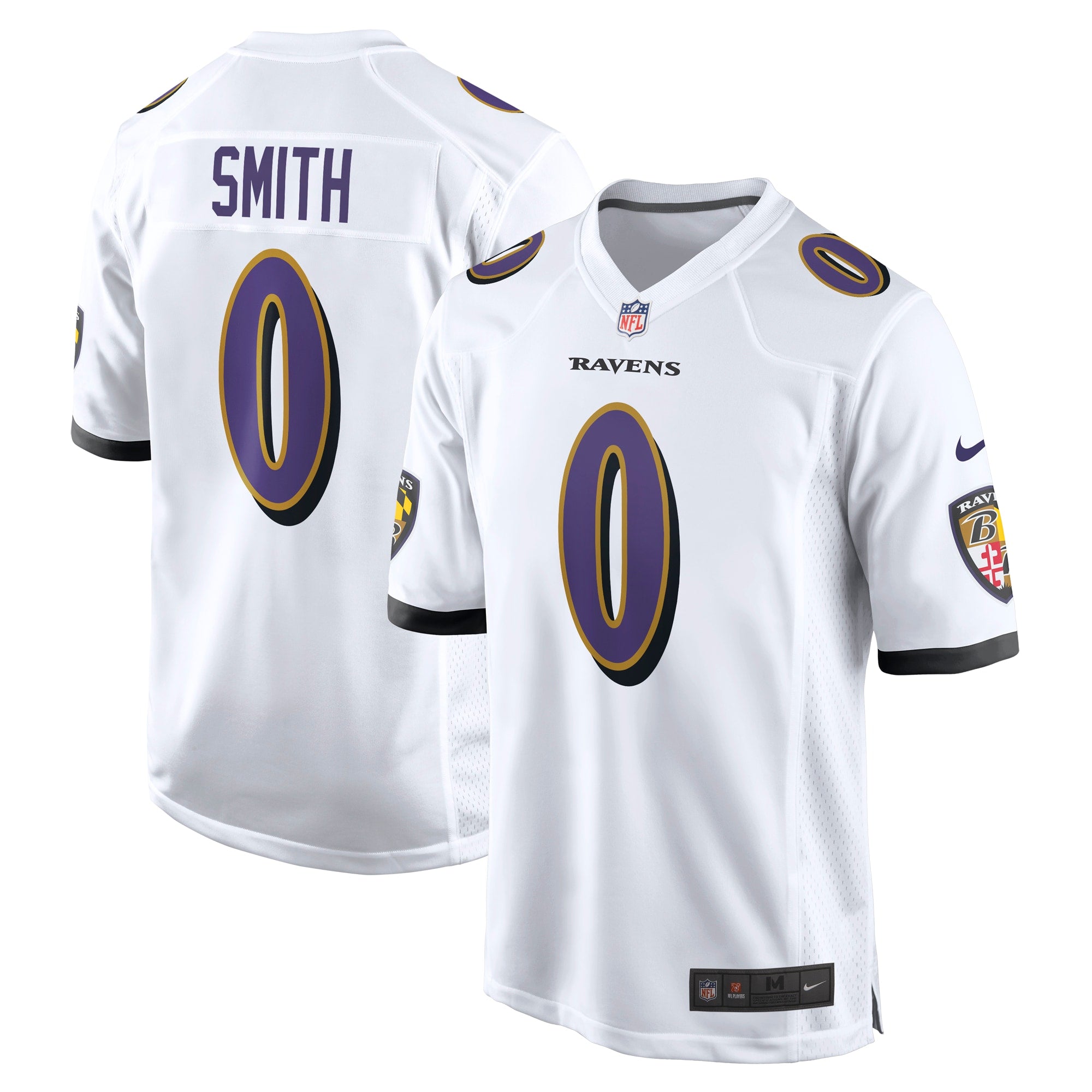 Roquan Smith Baltimore Ravens Nike Team Game Jersey - Black/Purple/White - Image 8