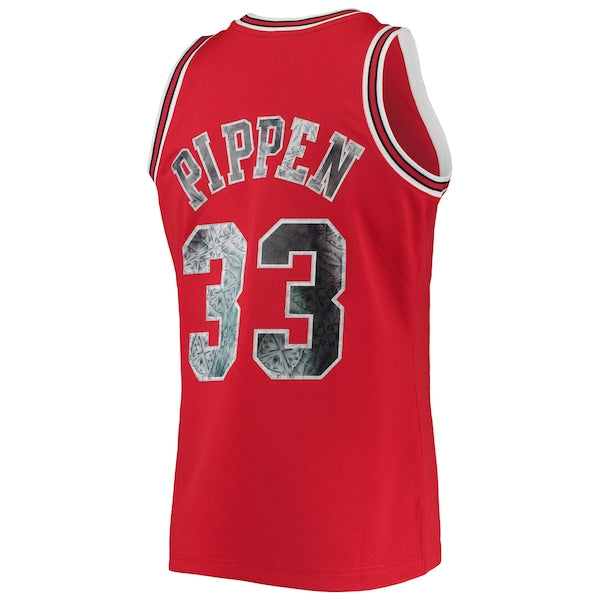 Scottie Pippen Chicago Bulls 1997/98 Hardwood Classics NBA 75th Anniversary Diamond Swingman Jersey - Red - Image 3