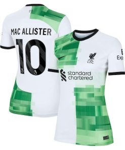 Alternative view of Alexis Mac Allister Liverpool Nike Women's 2023/24 Away Replica Player Jersey - White/Red