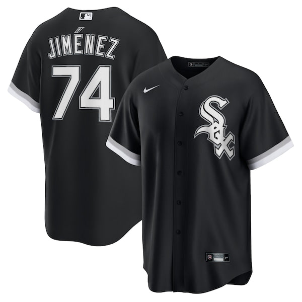 Eloy Jimenez Chicago White Sox Nike Alternate Replica Player Name Jersey - Black/White - Image 2