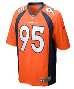 Alternative view of Elijah Garcia Denver Broncos Nike Team Game Jersey -  Orange