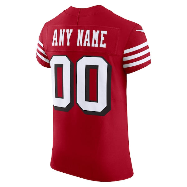 San Francisco 49ers Nike Alternate Vapor F.U.S.E. Elite Custom Jersey - Scarlet - Image 3