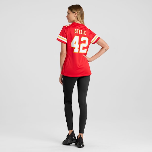 Carson Steele Kansas City Chiefs Nike Women's Game Jersey - Red - Image 5