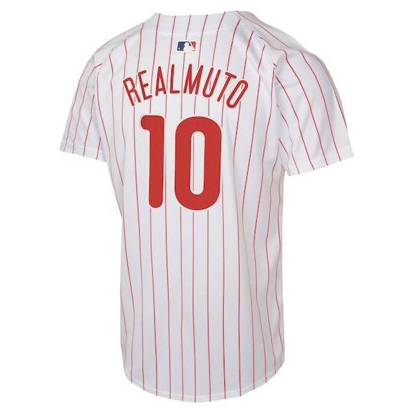J.T. Realmuto Philadelphia Phillies Nike Youth Home Game Player Jersey - White - Image 3