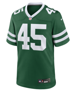 Alternative view of Mark Robinson New York Jets Nike Team Game Jersey - Legacy Green