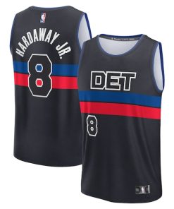 Tim Hardaway Jr. Detroit Pistons  Fast Break Player Jersey - Statement Edition - Black