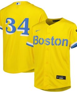 David Ortiz Boston Red Sox Nike Youth City Connect Replica Player Jersey - Gold