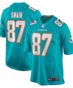 Freddie Swain Miami Dolphins Nike  Game Jersey -  Aqua