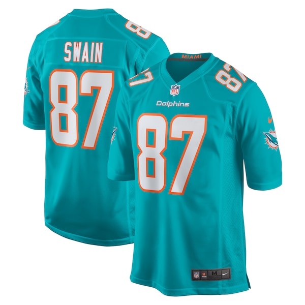 Freddie Swain Miami Dolphins Nike Game Jersey - Aqua