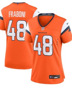 Alternative view of Mitchell Fraboni Denver Broncos Nike Women's Team Game Jersey -  Orange