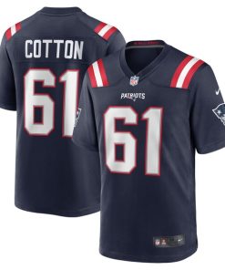 Lester Cotton Sr. New England Patriots Nike Team Game Jersey -  Navy